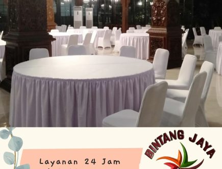 Pusat Jual Taplak Meja Cover Putih Bekasi