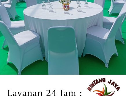 Jual Grosir Taplak Meja & Kursi Futura Cover Putih Area Bogor