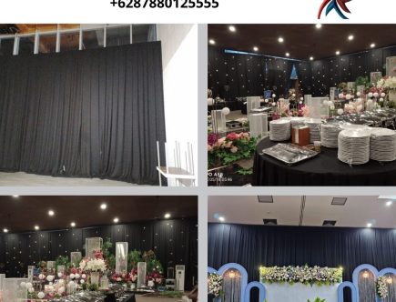 Konveksi Jual Tirai Dekorasi Cover Hitam Elegan Area Depok