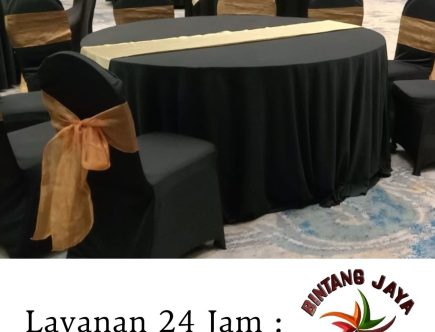 Produksi Meja Bulat Dan Sarung Kursi Area Jakarta Pusat