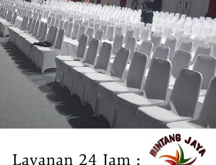 Produksi Sarung Kursi Futura Cover Putih Bersih Wilayah Jakarta