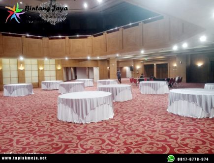 Jual taplak meja bulat hotel premium Area Malioboro Yogyakarta