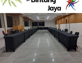 Tempat Sewa Meja Ibm Cover Ketat Hitam Jakarta