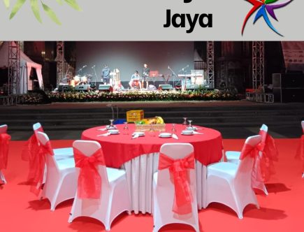 Produksi Taplak Meja Topping Merah Jakarta