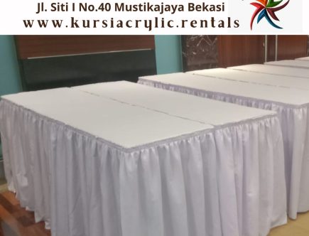 Produksi Sarung Kursi Dan Meja Rumbai Cover Putih Jakarta
