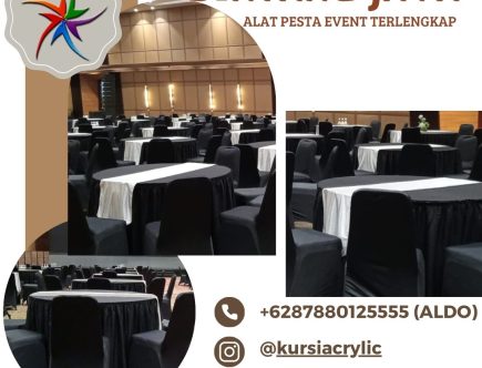 Produksi Taplak Meja Bundar Hitam Set Runner Putih Jakarta