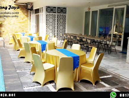 Grosir taplak meja tebar gold mewah menawan Jakarta