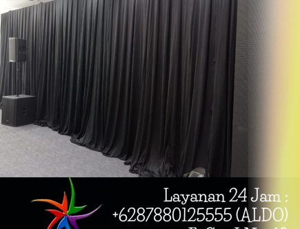 Tempat Jual Tirai Hitam Kain Lotto Tinggi 7 Meter di Jakarta