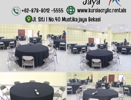 Produksi Taplak Meja Bundar D180 Tebar Hitam Elegan Jakarta