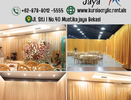 Produksi Tirai Bludru Cover Cream Mewah Jakarta Pusat