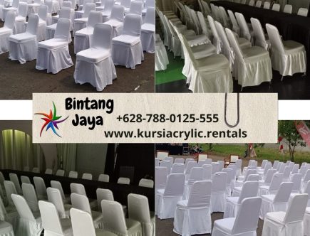 Produksi Kain Sarung Kursi Futura Cover Putih Rumbai Jakarta