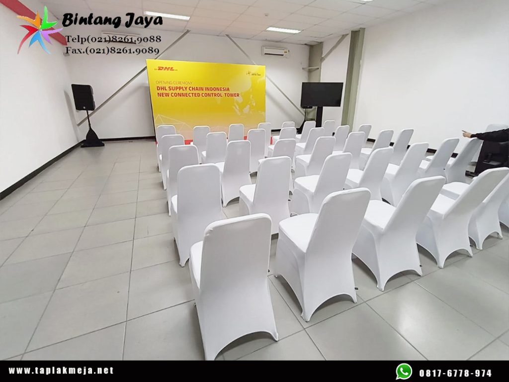 Konveksi Sarung Kursi putih modern promo ramadhan di Jakarta