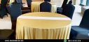 Jual taplak meja Bulat Tebar Gold premium di Jakarta