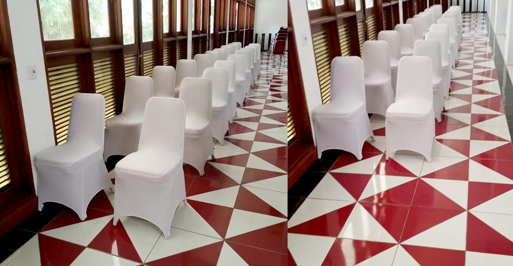Grosir Jual Sarung Kursi Stretch Putih Bahan Premium Jakarta