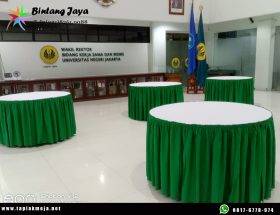 Jual Taplak Meja Skirting Hijau Alas Putih Bogor