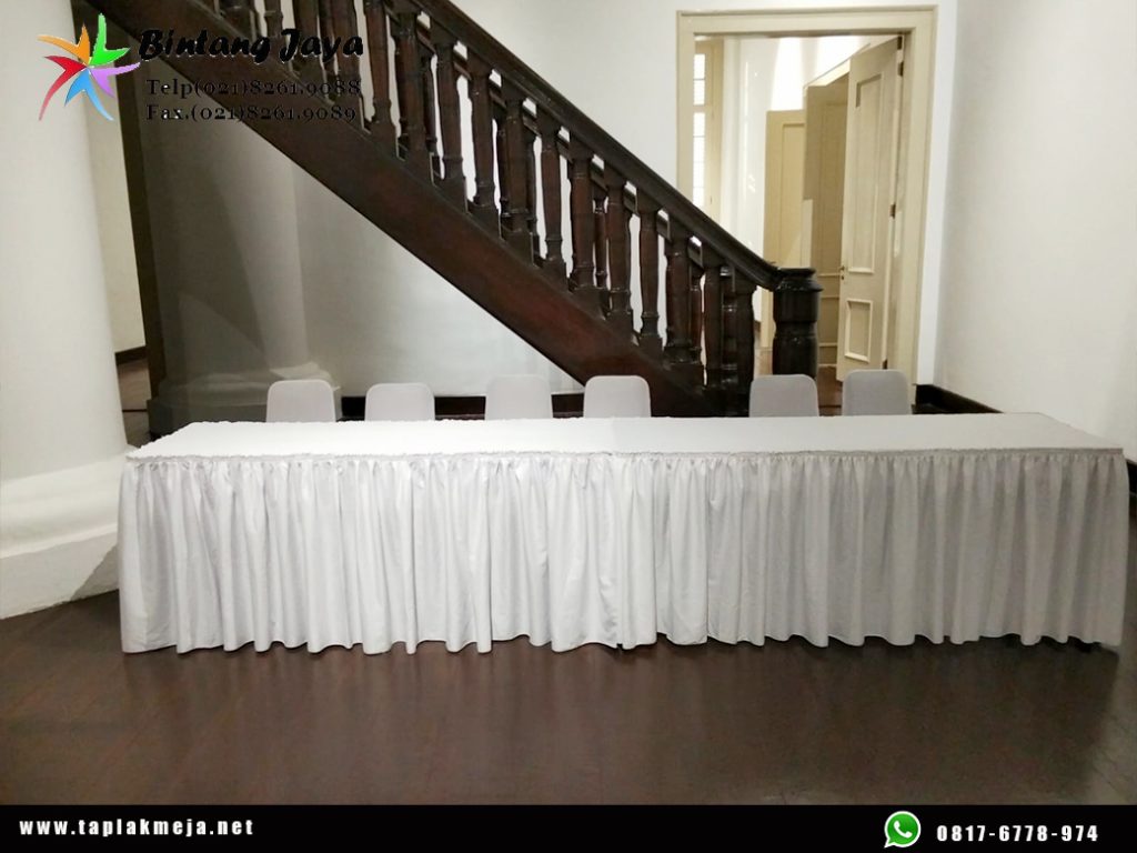 Grosir taplak meja kotak aneka jenis kualitas hotel Jakarta