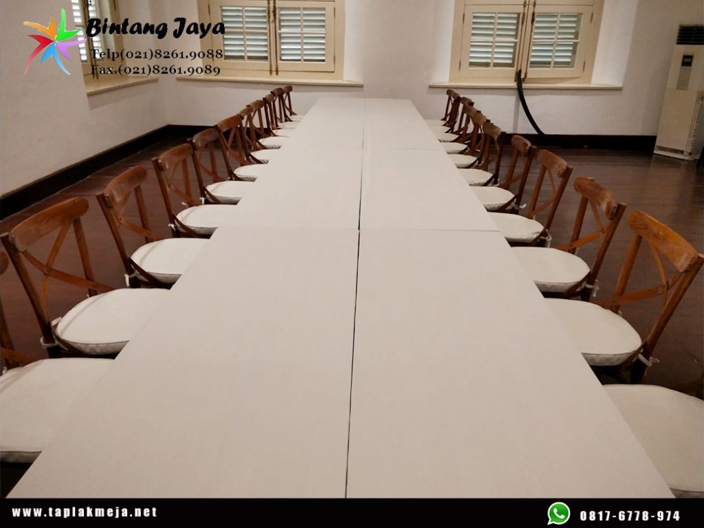 Grosir taplak meja kotak aneka jenis kualitas hotel Jakarta