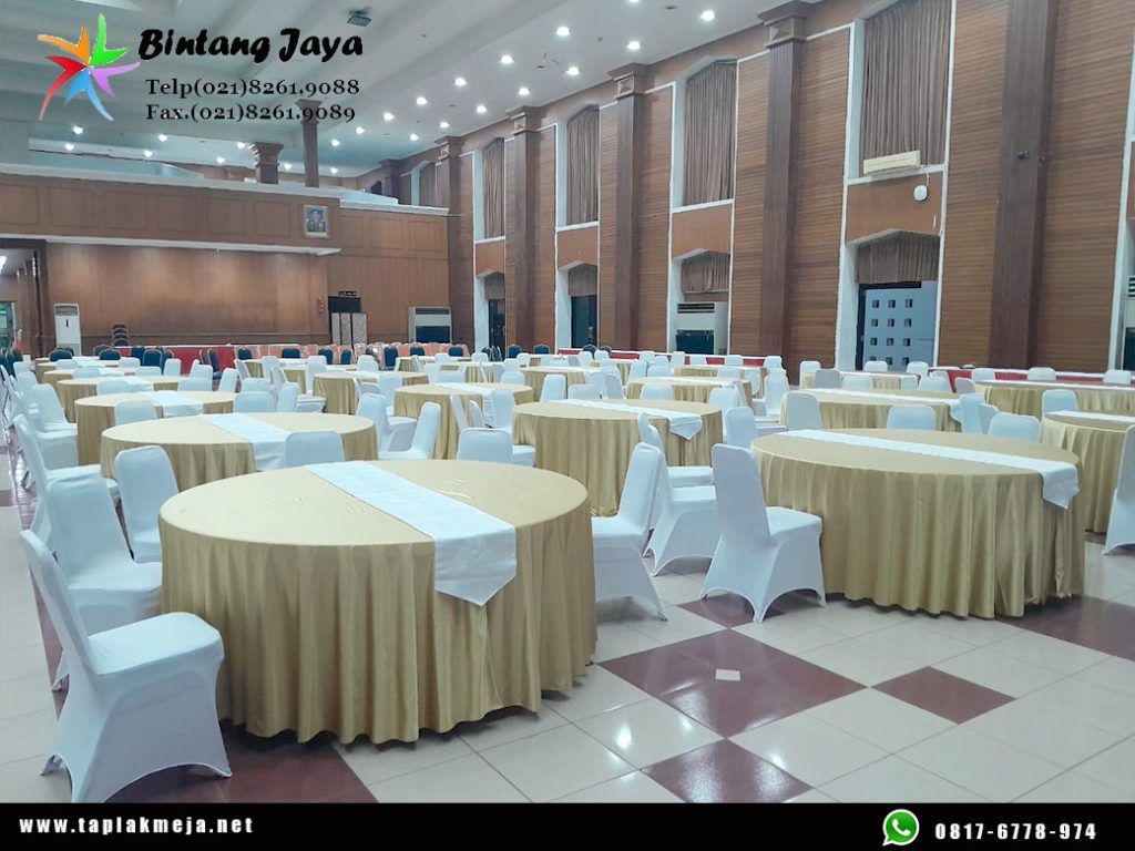 Jual Taplak Meja Bulat Gold Premium