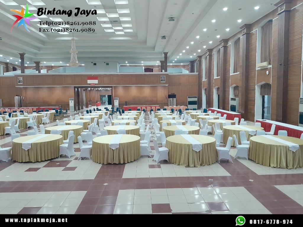 Jual Taplak Meja Bulat Gold Premium