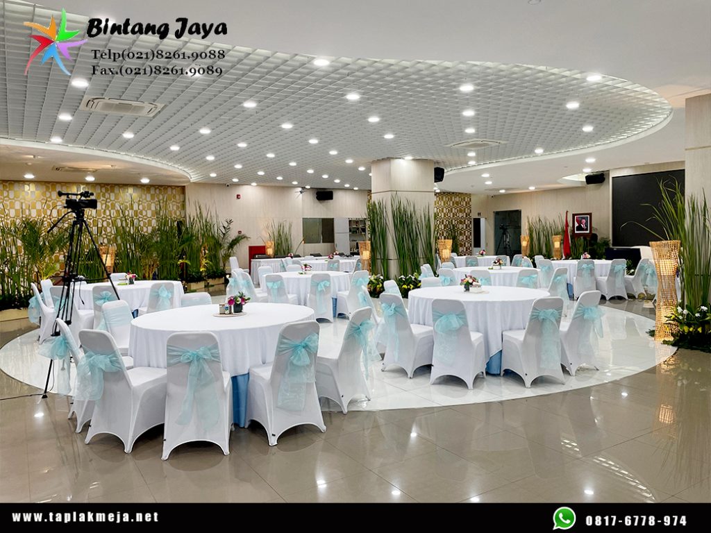 Jual Taplak Meja Bulat Jenis Skerting Biru di Bekasi dan sekitarnya