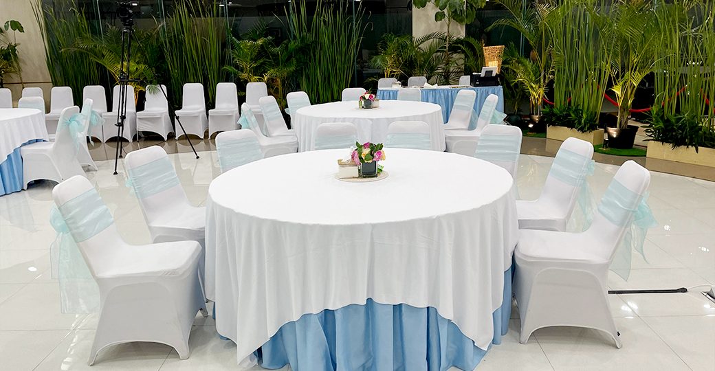 Jual Taplak Meja Bulat Jenis Skerting Biru di Bekasi dan sekitarnya