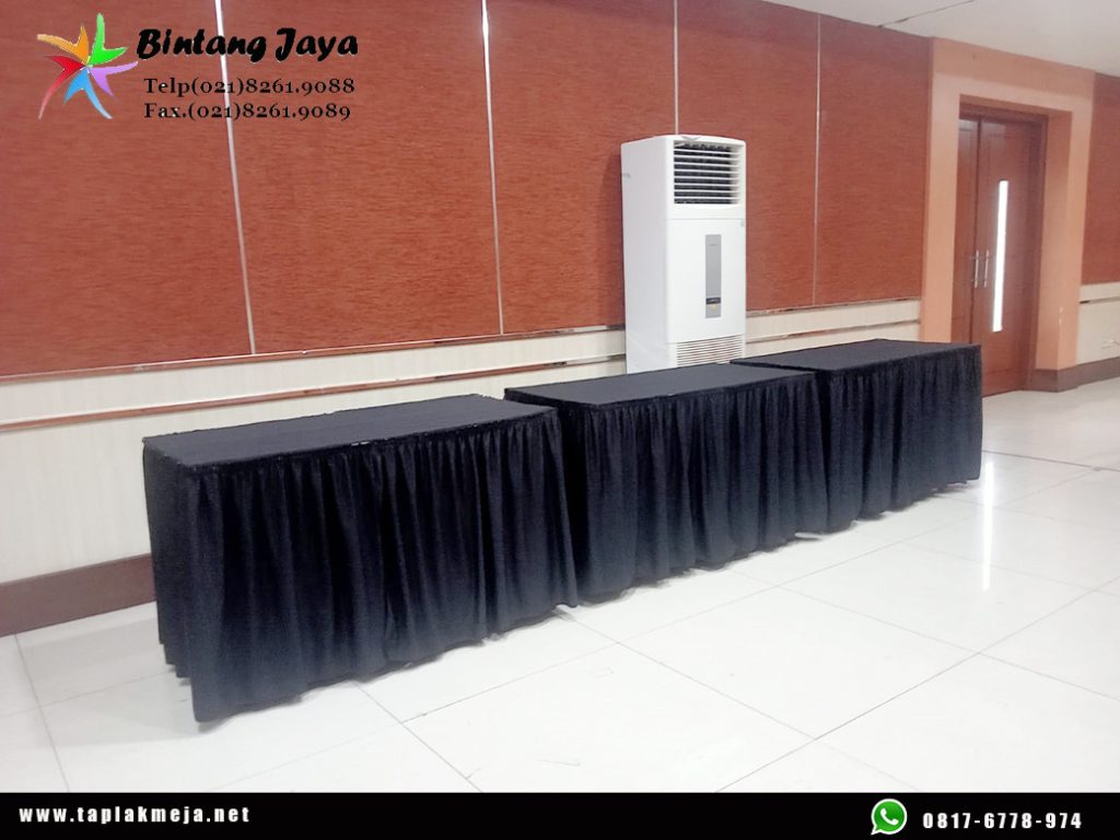 Toko Taplak Meja Skerting Full Hitam di Jakarta