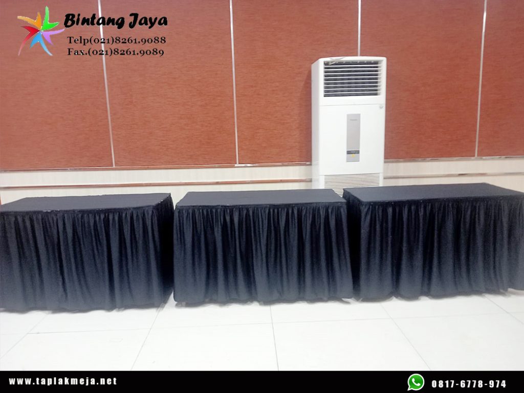 Toko Taplak Meja Skerting Full Hitam di Jakarta