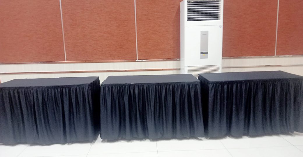 Toko Taplak Meja Skerting Full Hitam di Jakarta