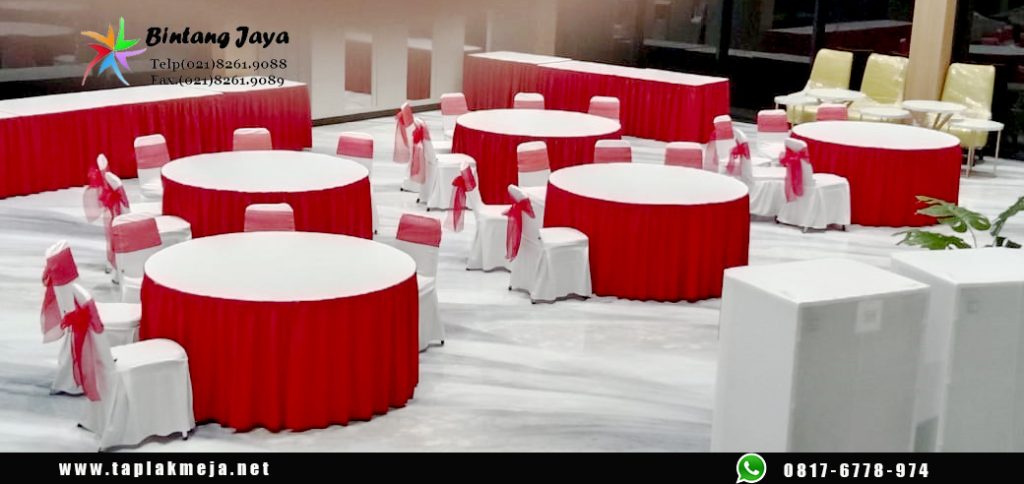 Toko Taplak Meja Bulat Ready Toping Runner di Jakarta Barat