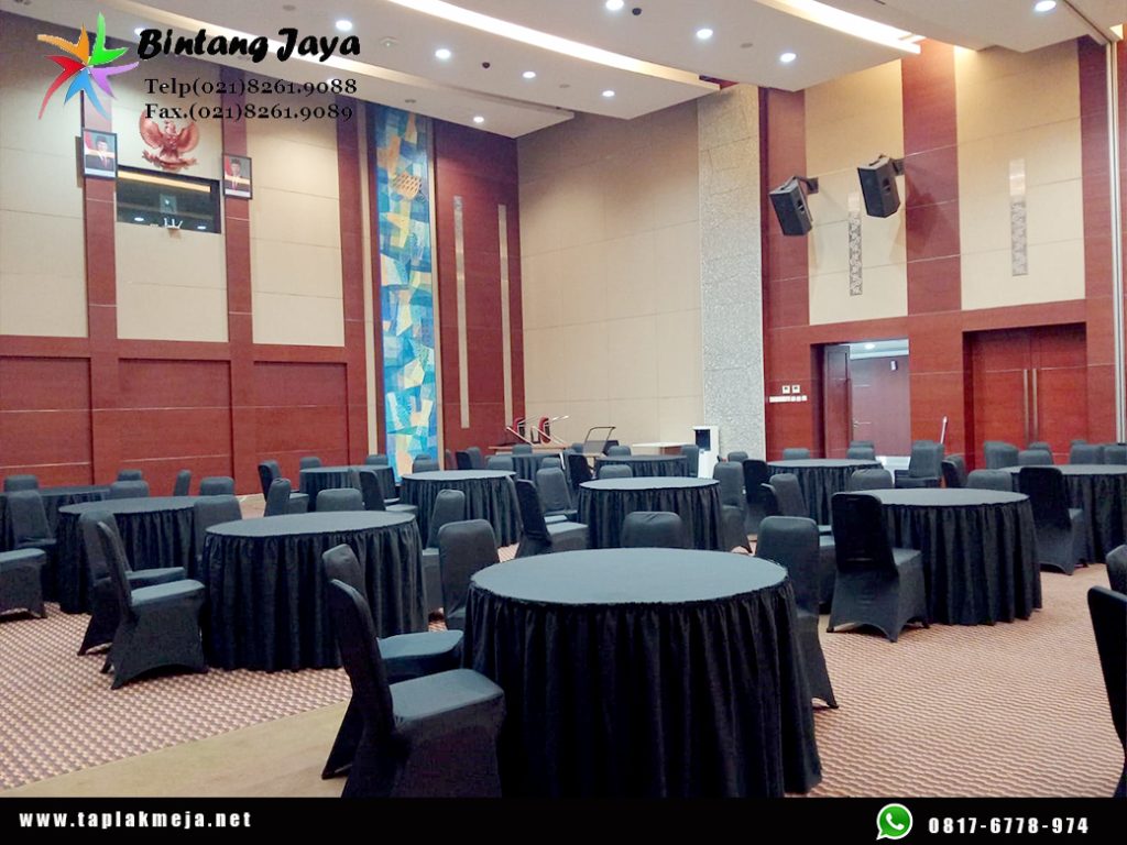 Pusat produksi taplak meja bulat murah di Bekasi