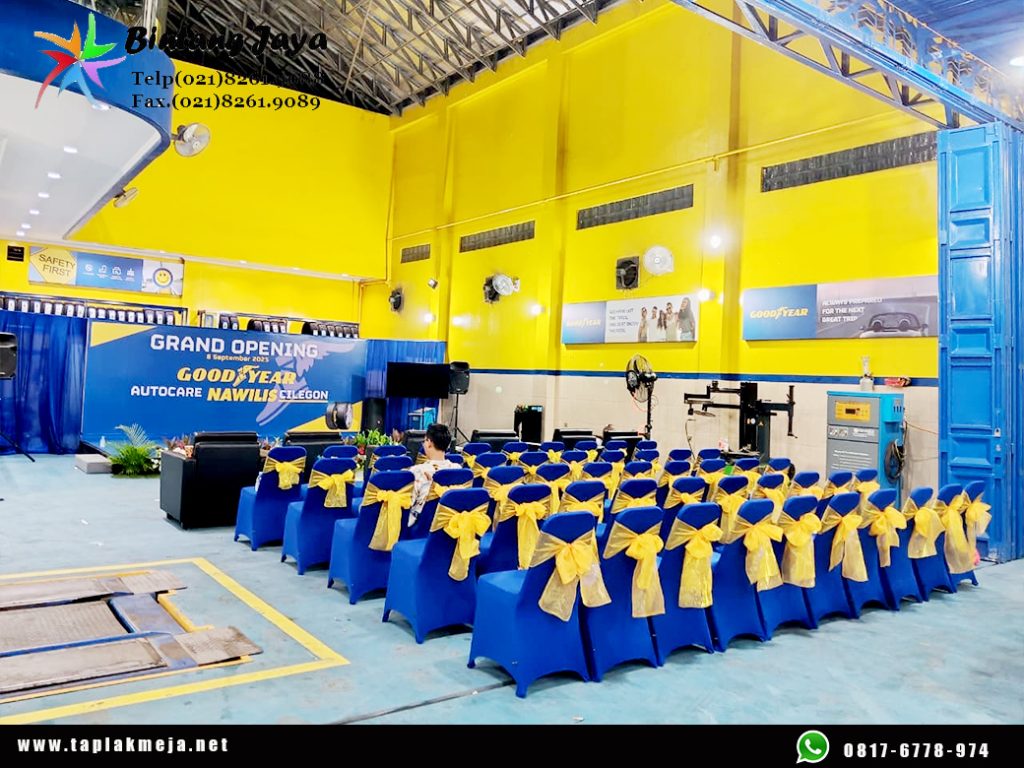 Grosir Jual Sarung Kursi Ketat Biru BCA Jakarta