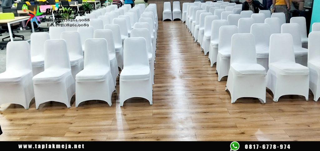 Konveksi Sarung Kursi Ketat Putih Gudang Produksi Bekasi