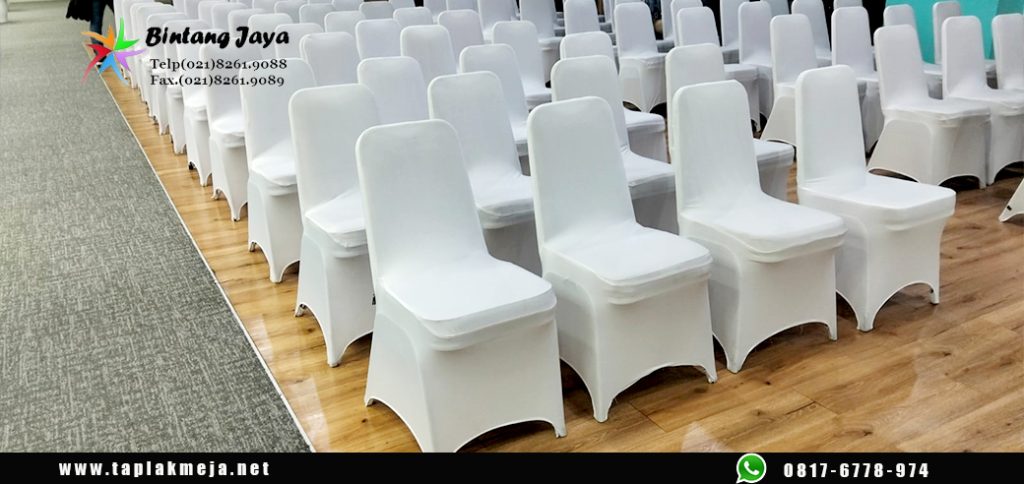 Konveksi Sarung Kursi Ketat Putih Gudang Produksi Bekasi