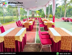 Jual taplak meja kotak prasmanan hotel di Jakarta