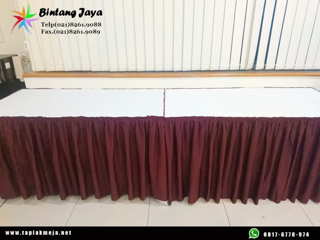 Jual taplak meja skerting jual grosir aneka warna Jakarta