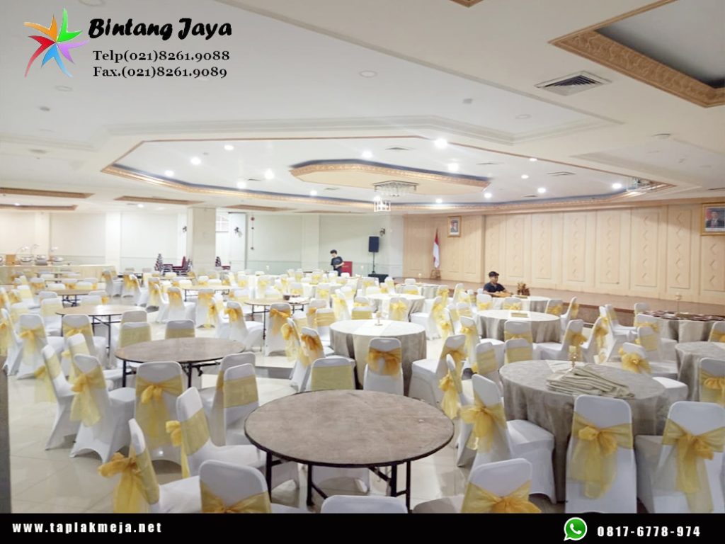 Jual taplak meja Bulat Tebar Cantik Luxury di Jakarta