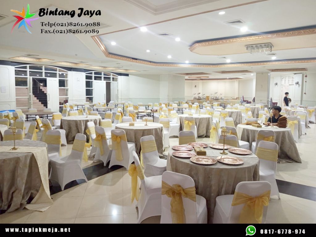 Jual taplak meja Bulat Tebar Cantik Luxury di Jakarta