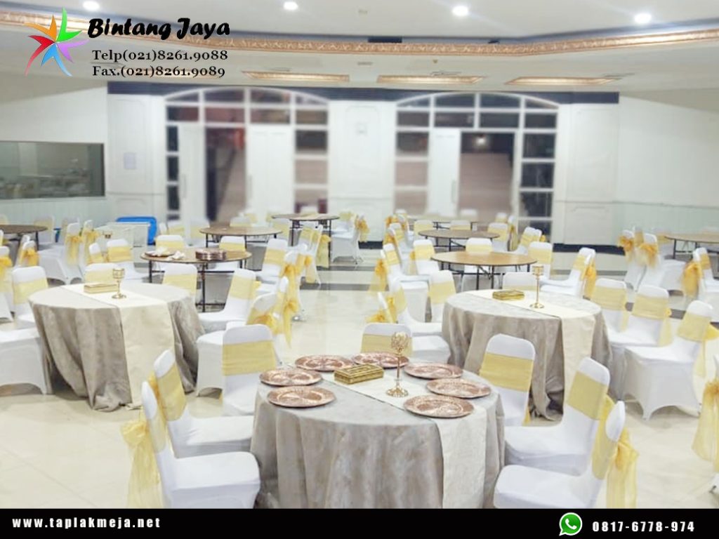 Jual taplak meja Bulat Tebar Cantik Luxury di Jakarta