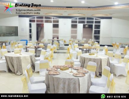 Jual taplak meja Bulat Tebar Cantik Luxury di Jakarta