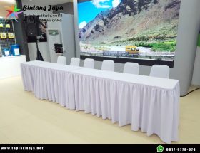 Konveksi Produksi Taplak Meja Jenis Skerting Bahan Premium di Jakarta