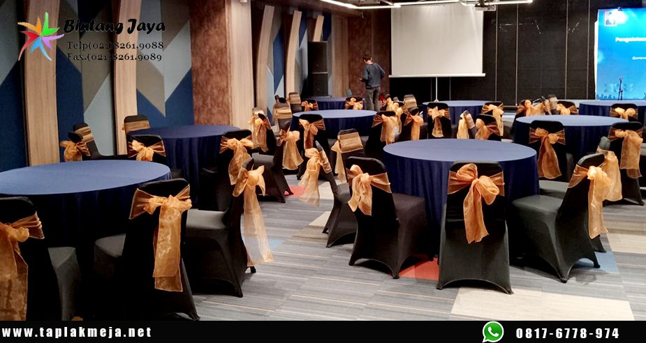 Pembuatan Taplak Meja Bulat Tebar Premium Luxury Konveksi Jakarta