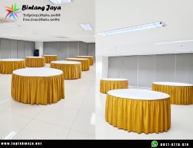 Produksi Taplak Meja Bulat untuk Hotel, Catering, dan Event Organizer