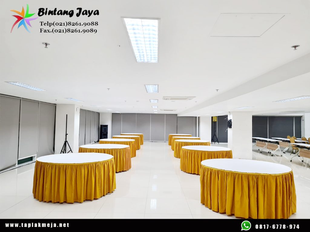 Produksi Taplak Meja Bulat untuk Hotel, Catering, dan Event Organizer