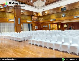 Konveksi sarung kursi ketat Stretch Putih Bandung