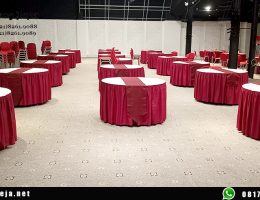 Gudang produksi taplak meja bulat Bekasi