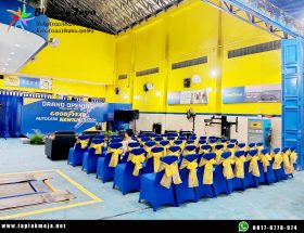 Grosir Jual Sarung Kursi Ketat Biru BCA Jakarta