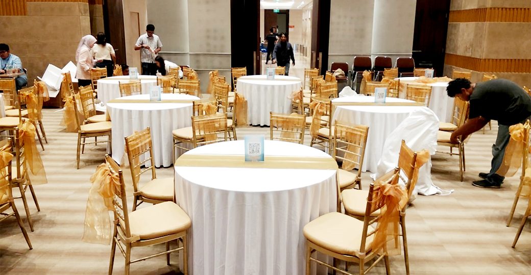 Jual Taplak Meja Bulat Tebar Premium Konveksi Bekasi