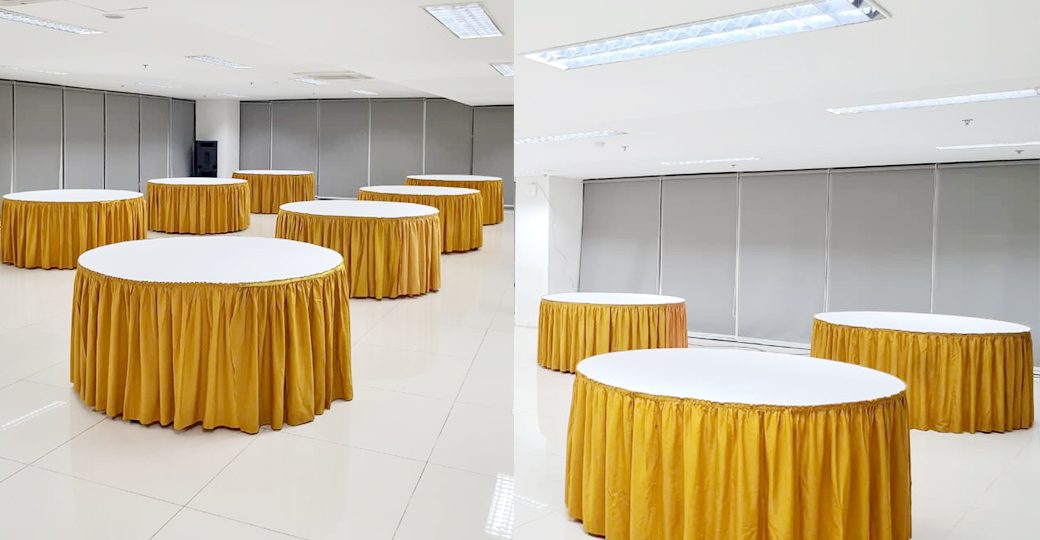 Produksi Taplak Meja Bulat untuk Hotel, Catering, dan Event Organizer
