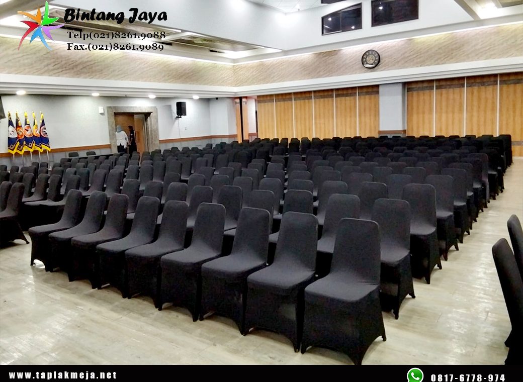 Jual Sarung Kursi Stretch Warna Hitam yang Elastis dan Tahan Lama Bandung