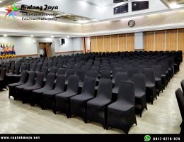 Jual Sarung Kursi Stretch Warna Hitam yang Elastis dan Tahan Lama Bandung